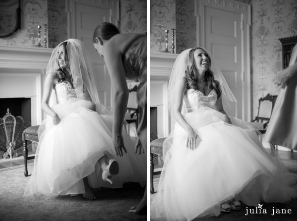bride getting ready at cairnwood estate