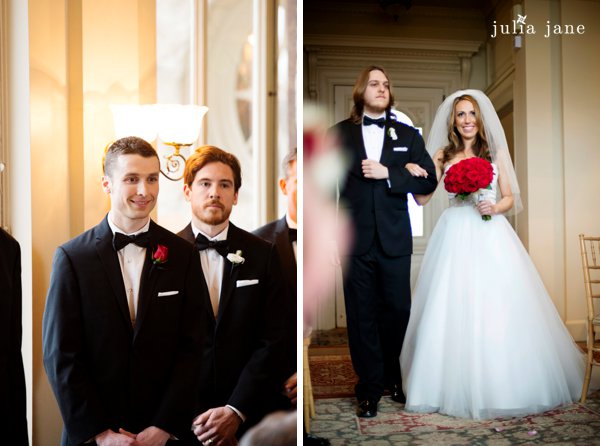 indoor wedding ceremony at Cairnwood Estate