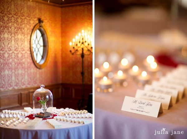 welcome table at Cairnwood Estate