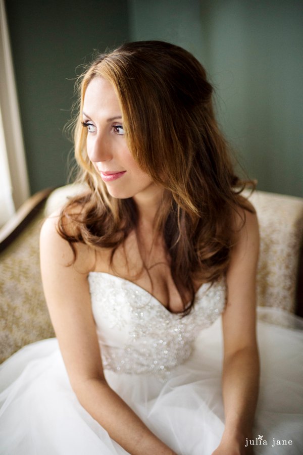 Indoor bridal portrait at Cairnwood Estate