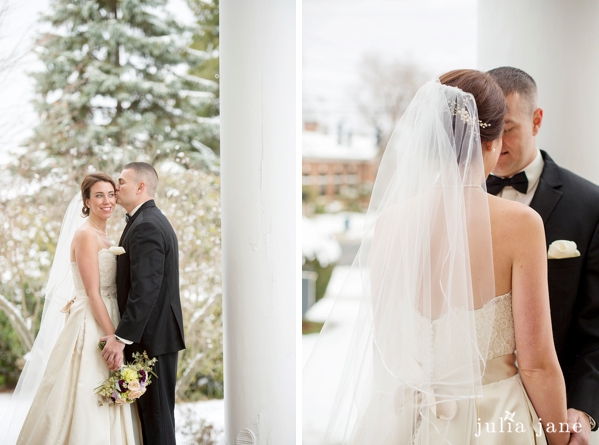winter wedding at the fox hill inn by connecticut wedding photographer, julia jane studios