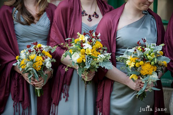 bridesmaids' bouquets by stylish blooms