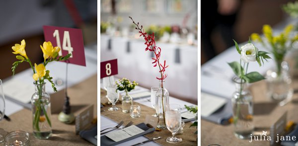 fall wedding at the lace factory