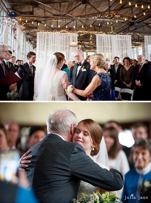ceremony at the lace factory