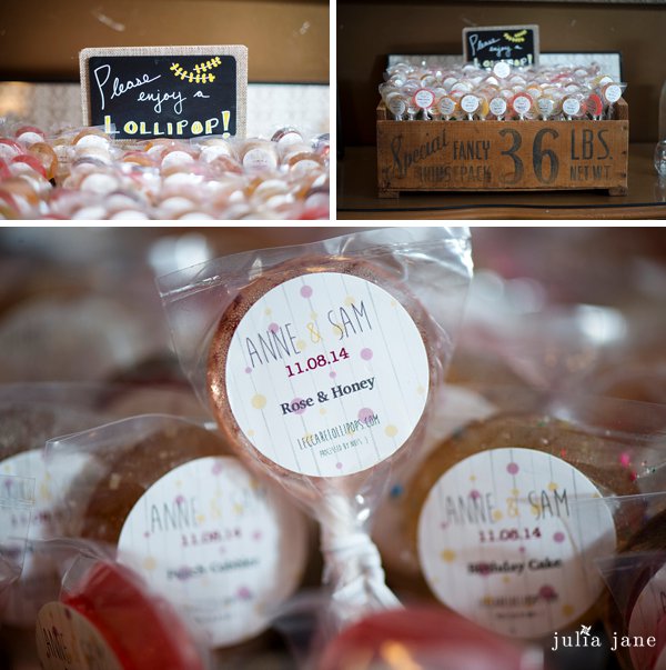 leccare lollipop wedding favors