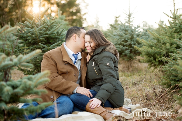 winter engagement session in middletown, ct