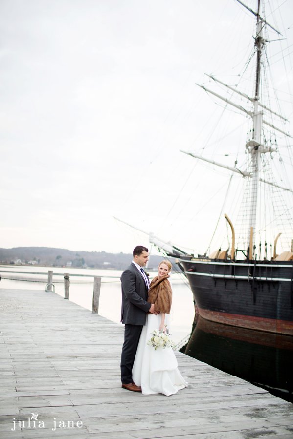 Mystic Seaport Wedding at Latitude 41 by Connecticut Wedding Photographer Julia Jane Studios