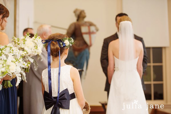 wedding ceremony at greenmanville church at mystic seaport by connecticut wedding photographer julia jane studios