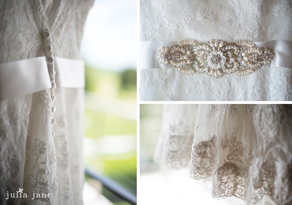 lace wedding gown at saltwater farm 