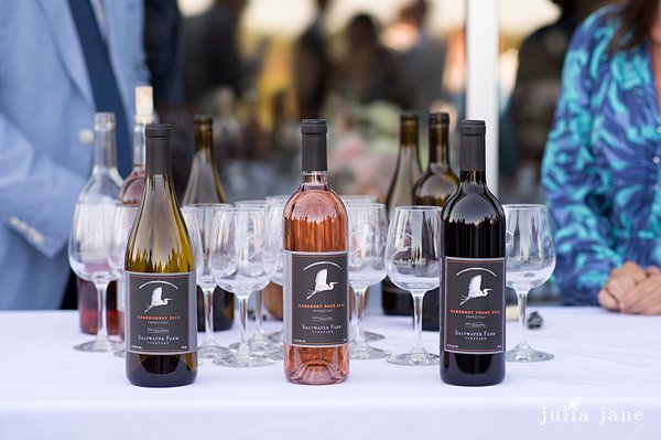 wine tasting at saltwater farm vineyard