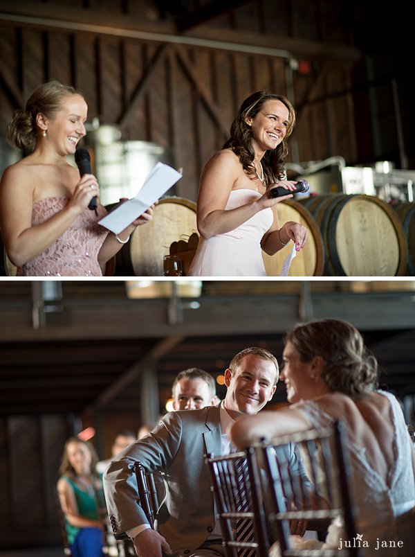 bridesmaid speech at saltwater farm vineyard