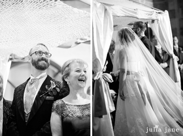 black and white ceremony at the society room in hartford, CT