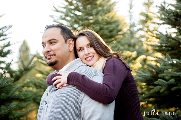 tree farm engagement session in connecticut by connecticut wedding photographer julia jane studios